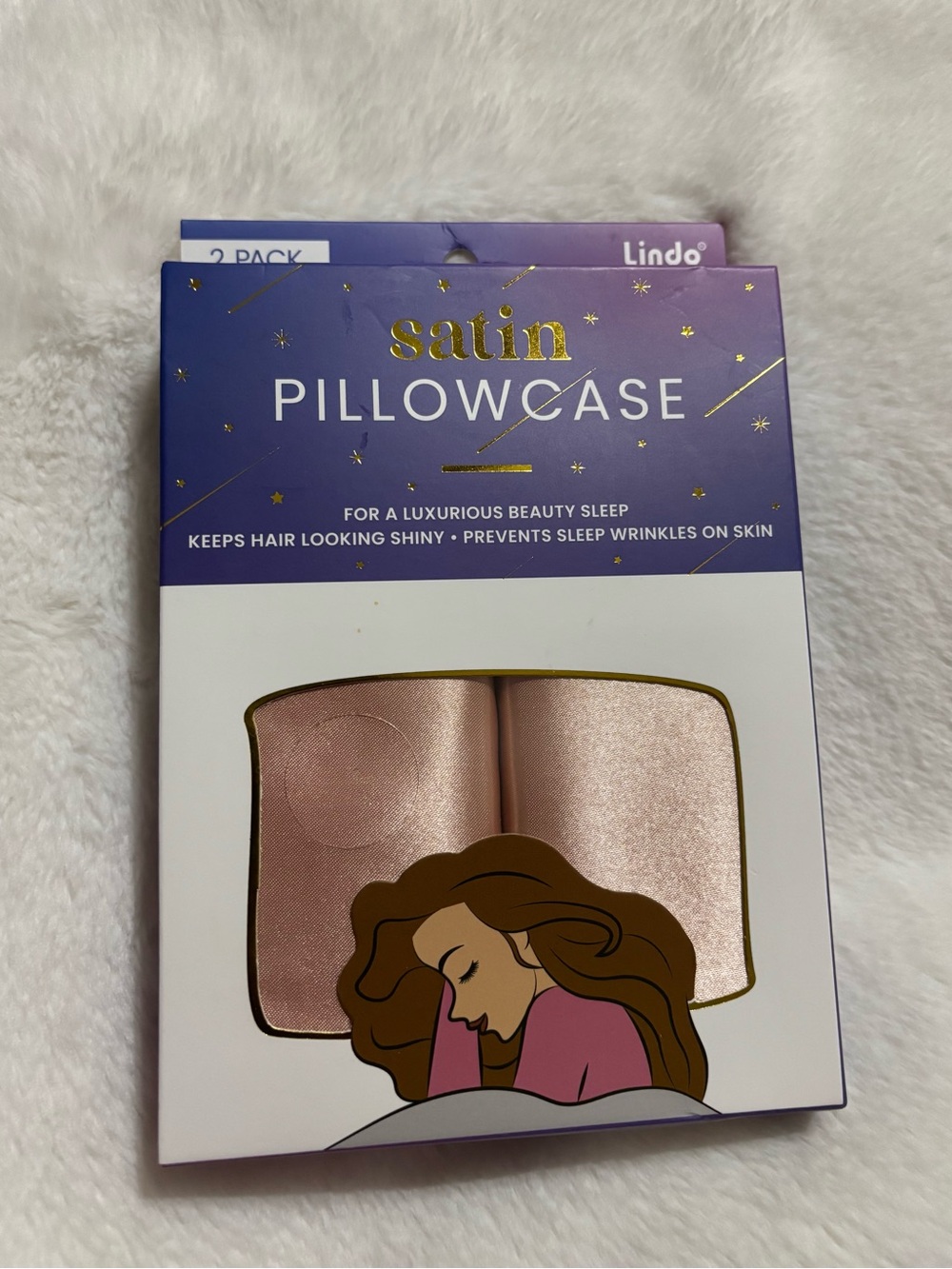 Satin Pillowcase - Rose Gold